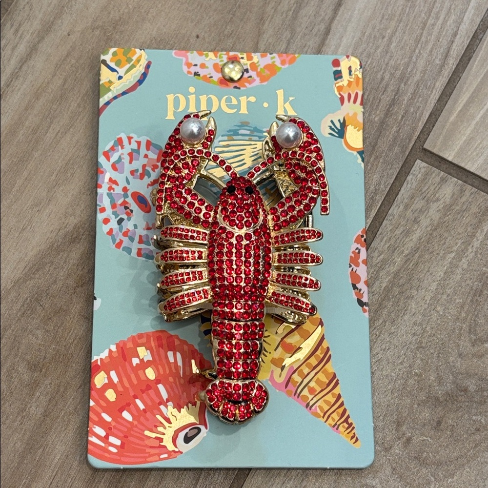 NWT Piper K Lobster Hair Claw Clip